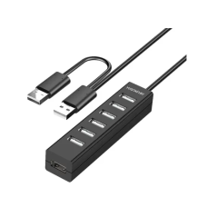 Yuanxin YXH-19 Y Cable 7 Port USB 2.0 Hub With Power Adapter